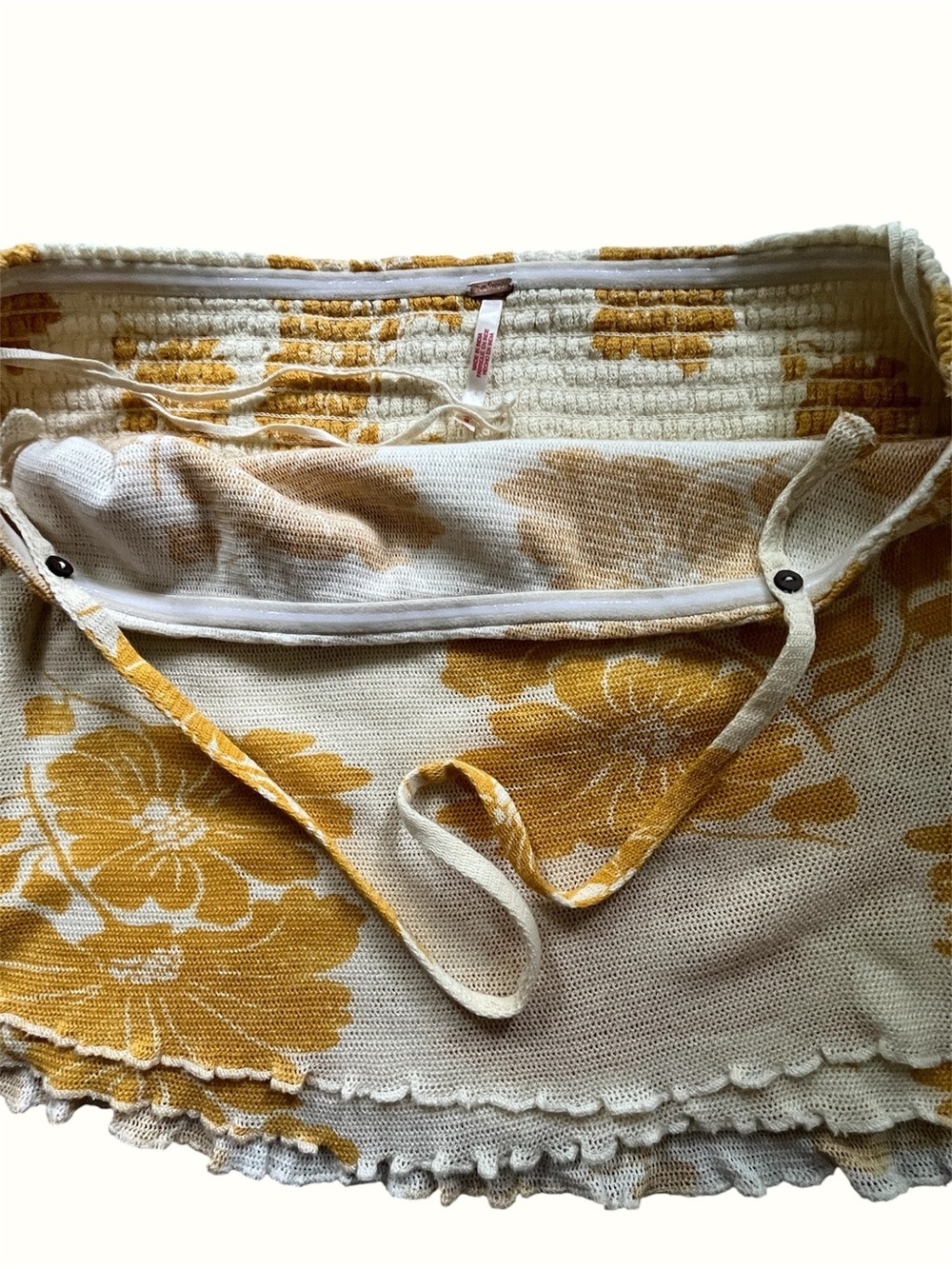 NWOT Free People Poppy halter tube top floral cotton boho - Picture 3 of 8